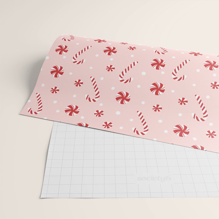 Peppermint Christmas Wrapping Paper Gallery Image 2