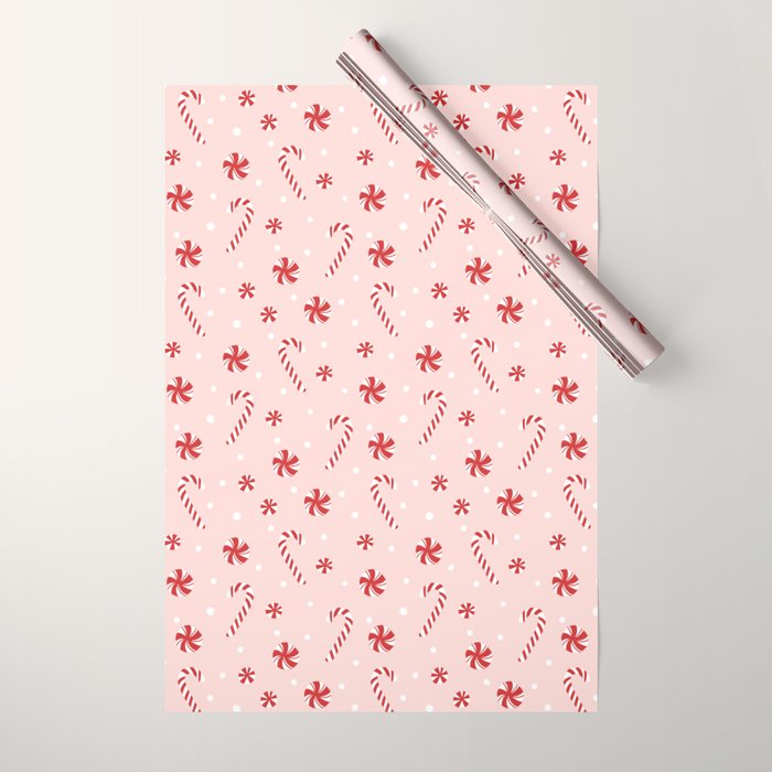 Peppermint Christmas Wrapping Paper Gallery Image 1