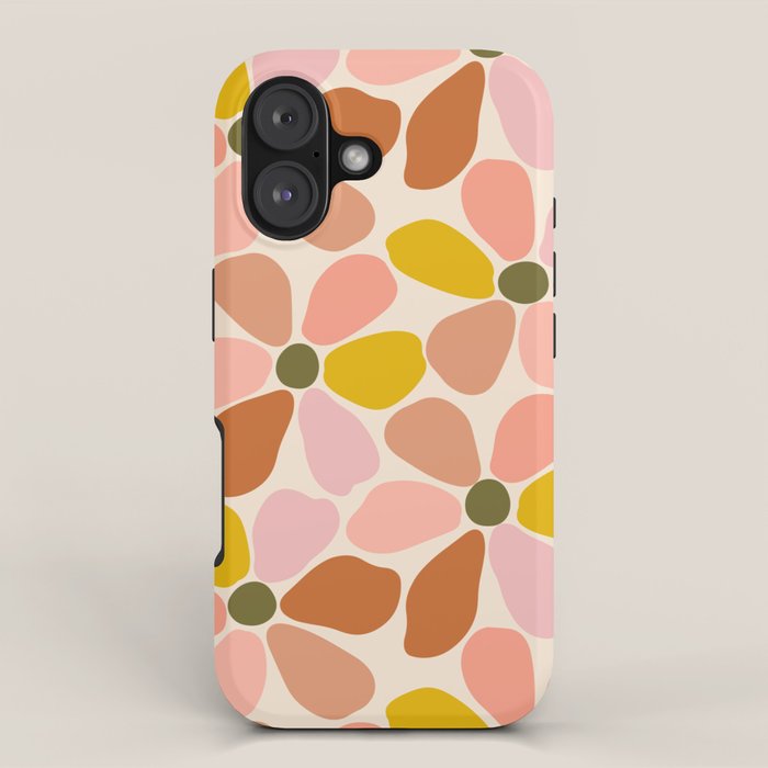 Vintage Colors - Retro Flower iPhone Case Gallery Image 1