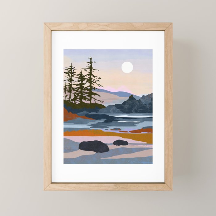 valley moon Mini Art Print Gallery Image 1