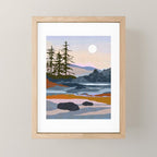 valley moon Mini Art Print Gallery Image 1