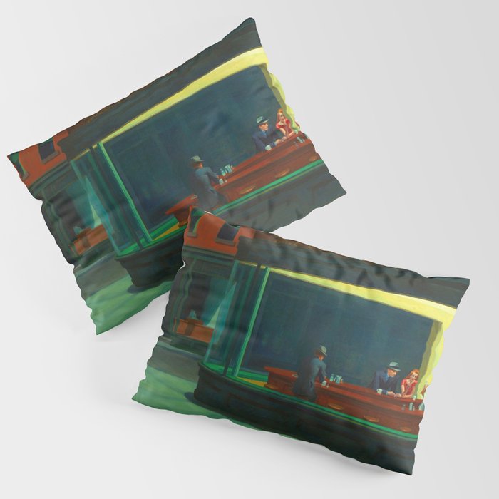  Edward Hopper - Night Hawks Pillow Sham Gallery Image 1