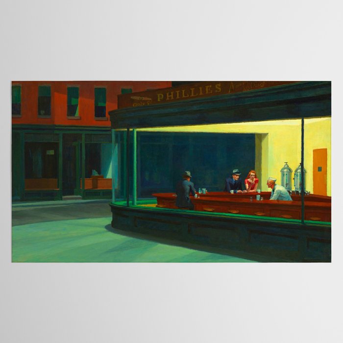  Edward Hopper - Night Hawks Tablecloth Gallery Image 2