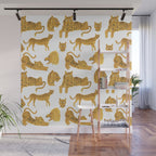 Tiger Lion Cheetah pattern  Wall Mural Gallery Image 1