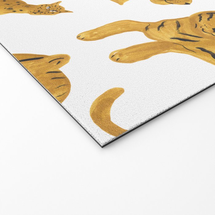 Tiger Lion Cheetah pattern  Welcome Mat Gallery Image 2