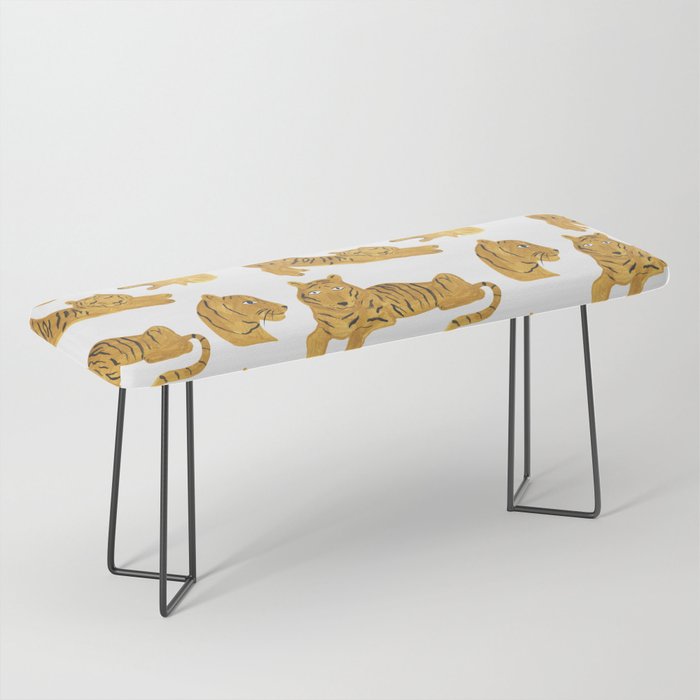 Tiger Lion Cheetah pattern  Bench Gallery Image 1