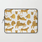 Tiger Lion Cheetah pattern  Laptop Sleeve Gallery Image 1