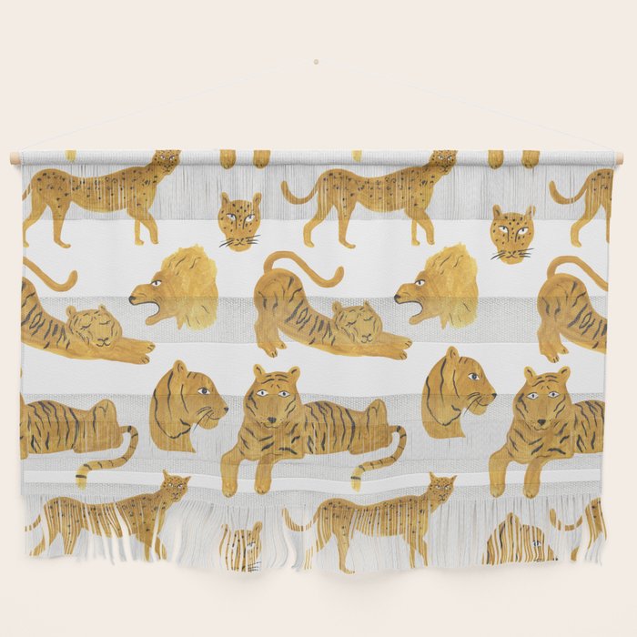 Tiger Lion Cheetah pattern  Wall Hanging Gallery Image 1