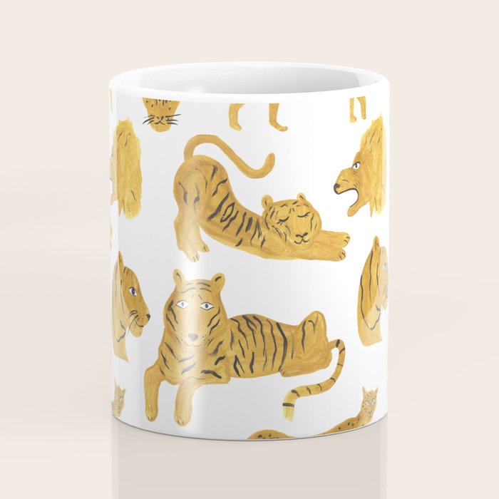 Tiger Lion Cheetah pattern  Coffee Mug Gallery Image 4