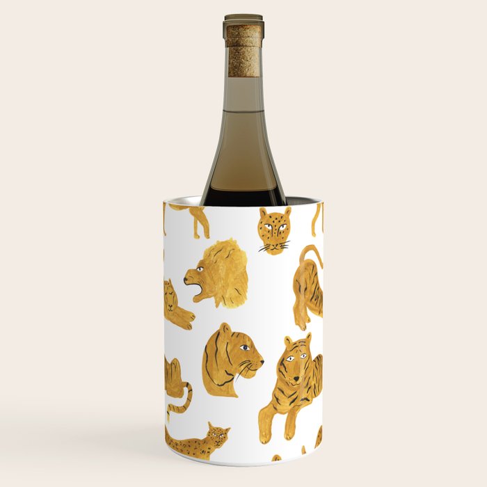 Tiger Lion Cheetah pattern  Wine Chiller Gallery Image 3