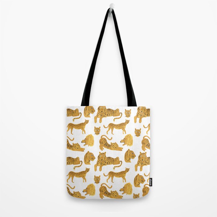 Tiger Lion Cheetah pattern  Tote Bag Gallery Image 2