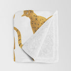 Tiger Lion Cheetah pattern  Throw Blanket Gallery Image 3