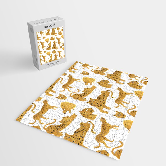 Tiger Lion Cheetah pattern  Jigsaw Puzzle Gallery Image 2