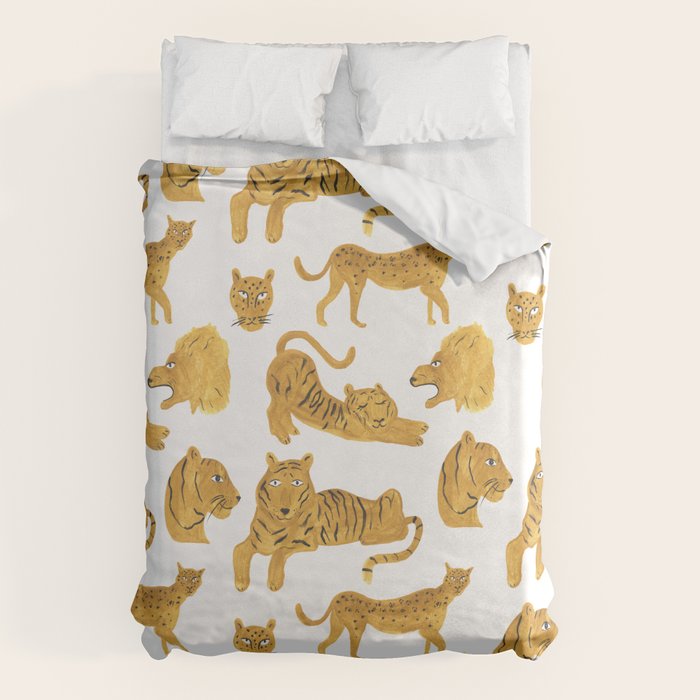 Tiger Lion Cheetah pattern  Duvet Cover Gallery Image 6