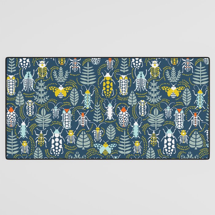 Beetle collection in dark Desk Mat Gallery Image 3