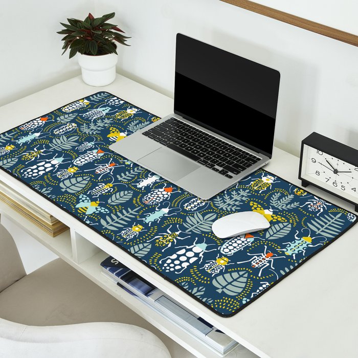 Beetle collection in dark Desk Mat Gallery Image 2