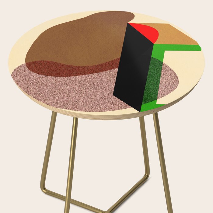 Colorful abstract shapes 01 Side Table Gallery Image 2