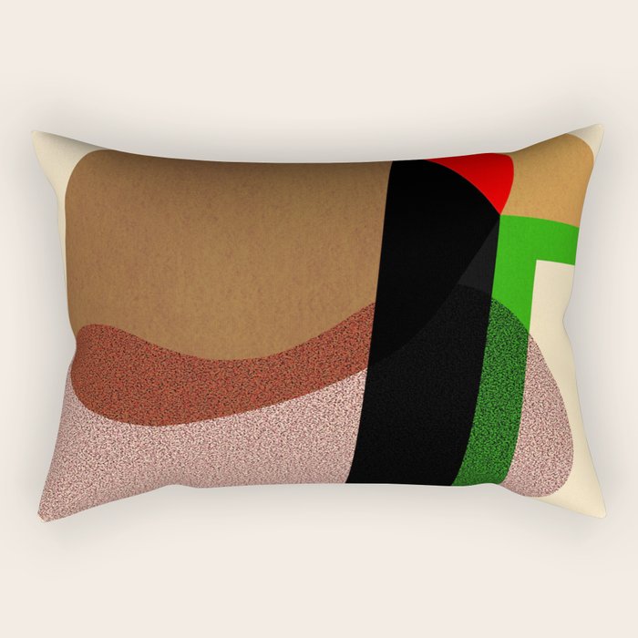 Colorful abstract shapes 01 Rectangular Pillow Gallery Image 2