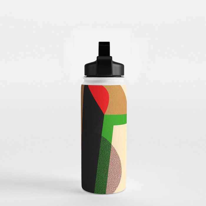 Colorful abstract shapes 01 Water Bottle Gallery Image 2