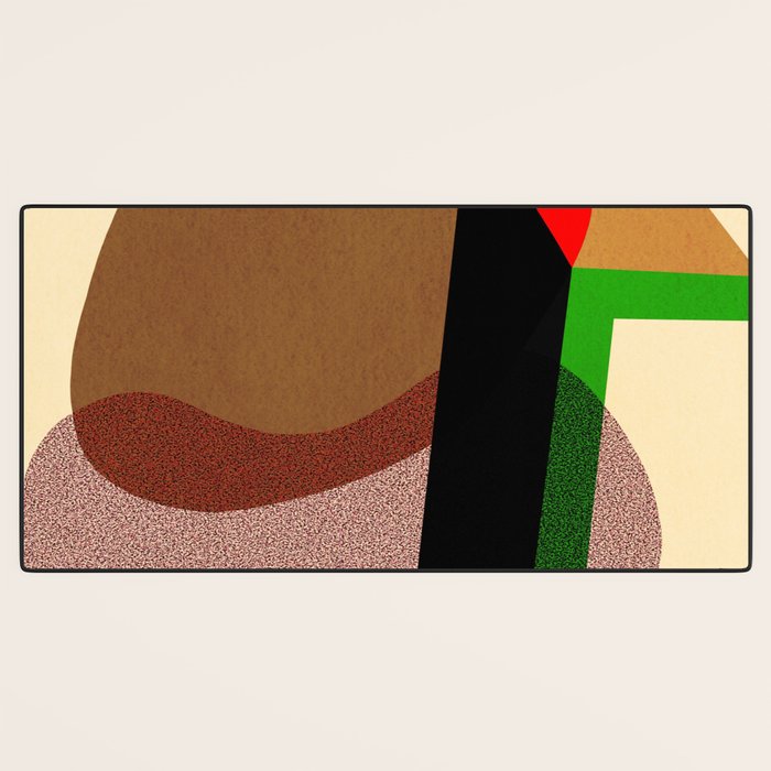 Colorful abstract shapes 01 Desk Mat Gallery Image 3
