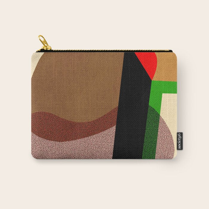 Colorful abstract shapes 01 Carry All Pouch Gallery Image 1