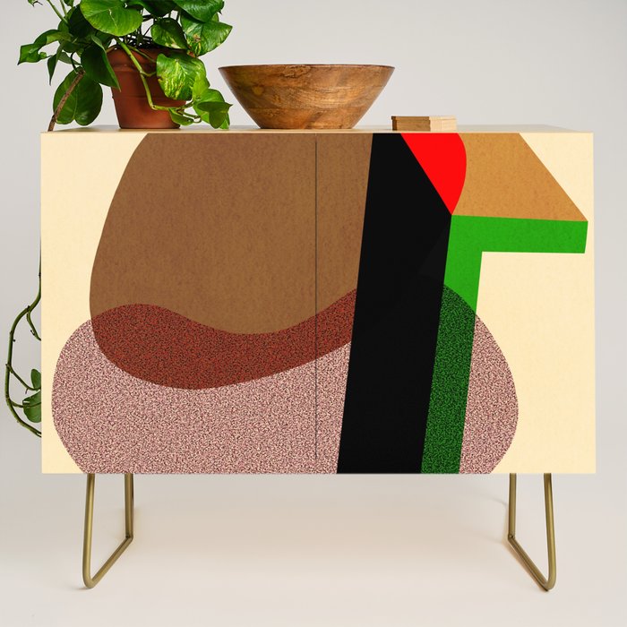 Colorful abstract shapes 01 Credenza Gallery Image 1