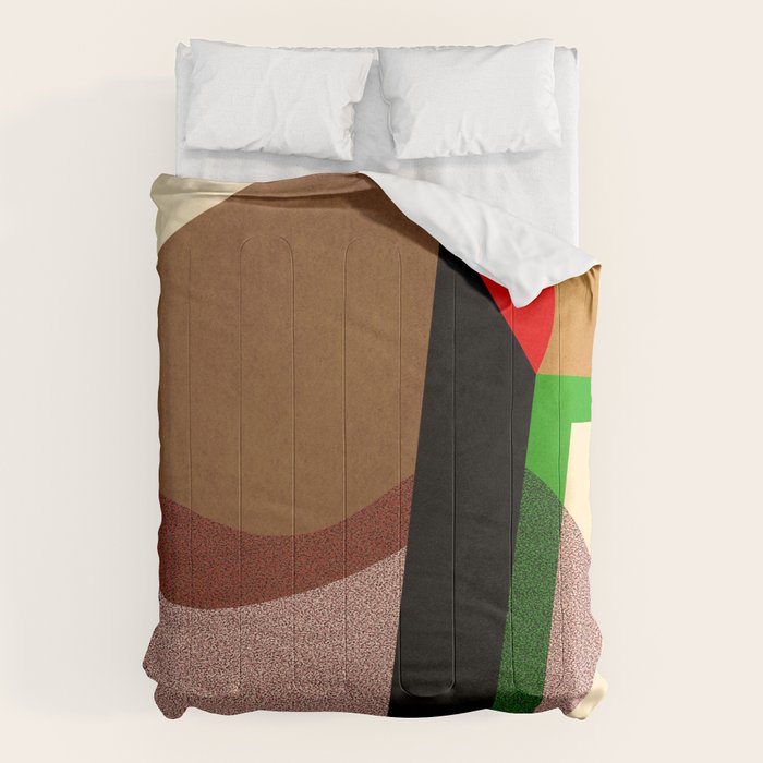 Colorful abstract shapes 01 Comforter Gallery Image 6
