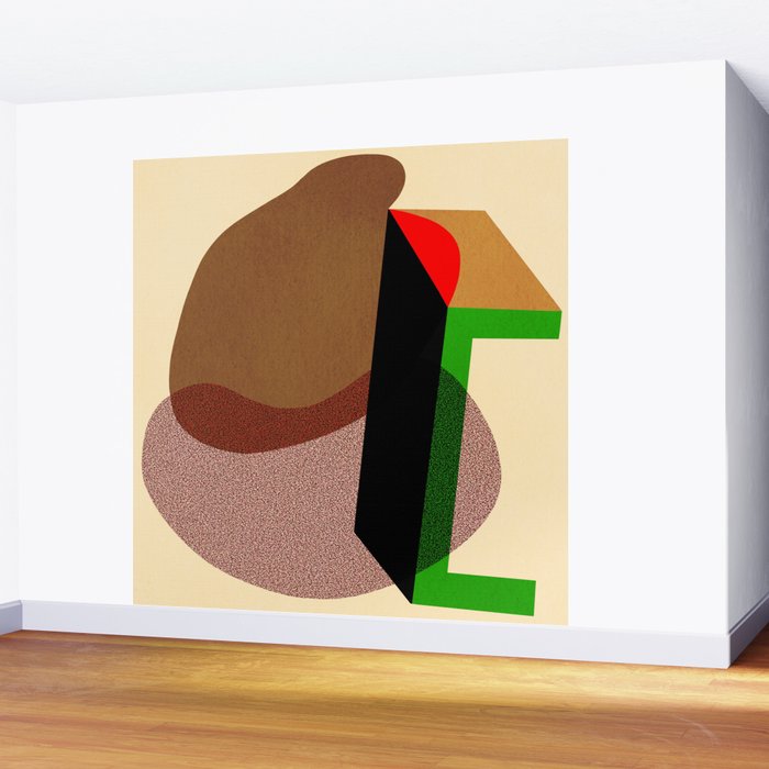 Colorful abstract shapes 01 Wall Mural Gallery Image 2