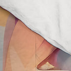 Face, Abstract Human Geometric Eclectic, Expressions Eyes Lips People, Bohemian Pop of Color Maximalism Comforter Gallery Image 4