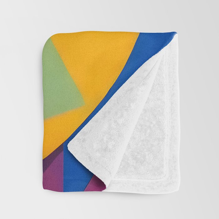 Face, Abstract Human Geometric Eclectic, Expressions Eyes Lips People, Bohemian Pop of Color Maximalism Throw Blanket Gallery Image 3