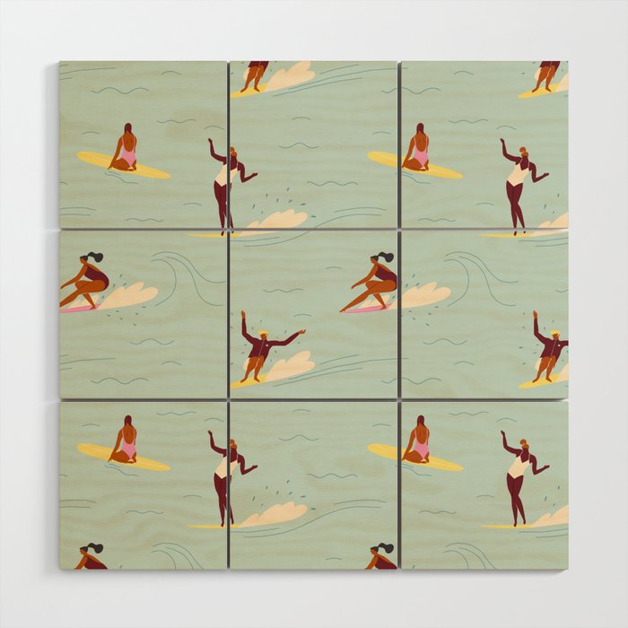 Waikiki beach Wood Wall Art Gallery Image 1