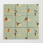 Waikiki beach Wood Wall Art Gallery Image 1