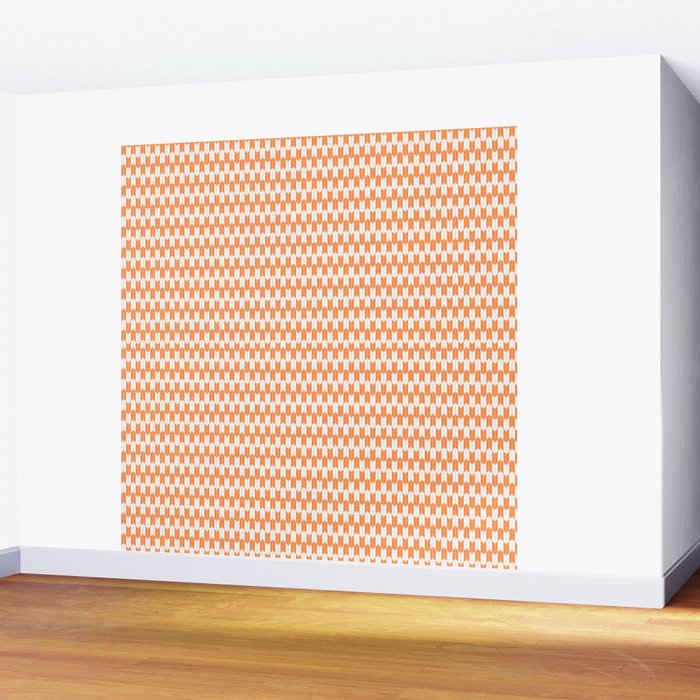Retro Outdoor Party Orange Wall Mural Gallery Image 2