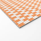 Retro Outdoor Party Orange Welcome Mat Gallery Image 2
