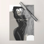Nude In Shadow Wrapping Paper Gallery Image 1