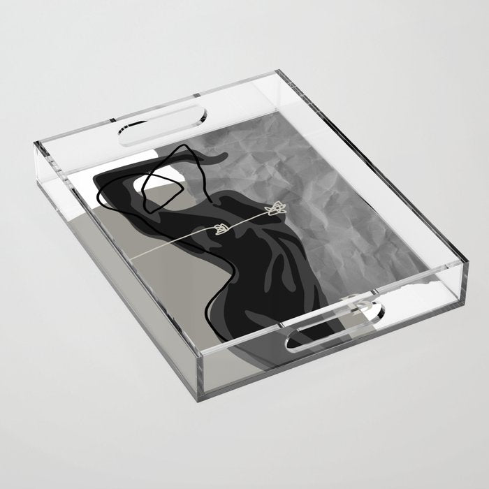 Nude In Shadow Acrylic Tray Gallery Image 1