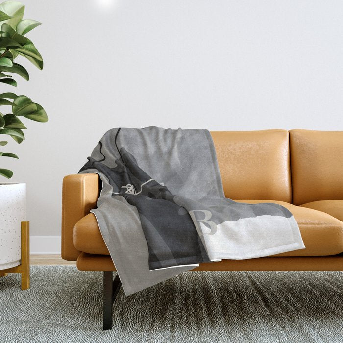Nude In Shadow Throw Blanket Gallery Image 1