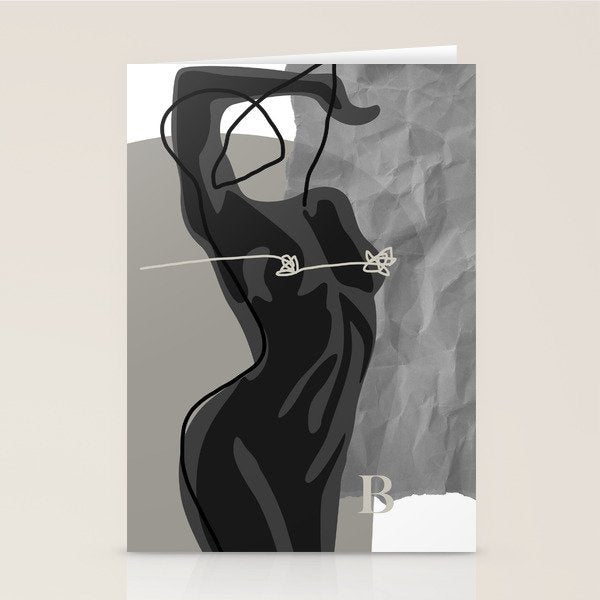 Nude In Shadow Stationery Card Gallery Image 2