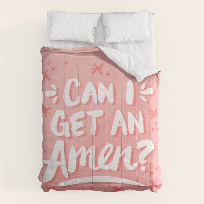 Can I Get An Amen? - Blush Pink Palette Comforter Gallery Image 6