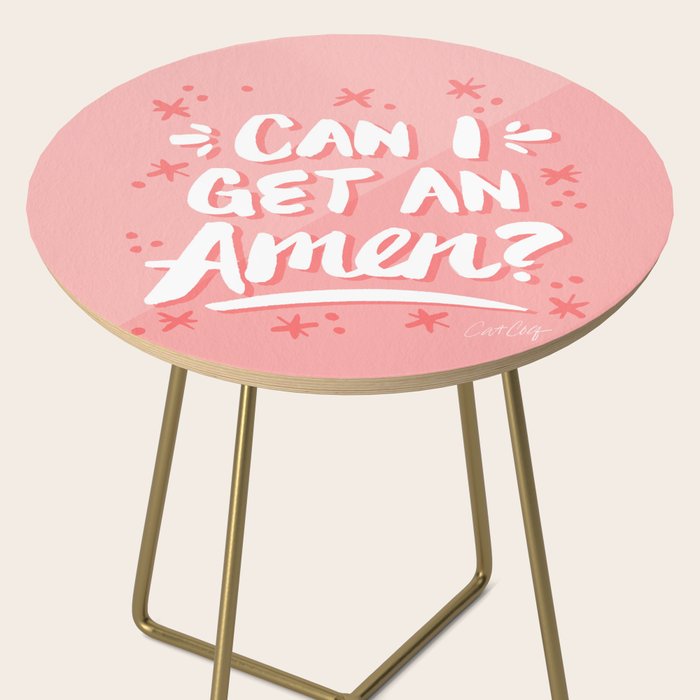 Can I Get An Amen? - Blush Pink Palette Side Table Gallery Image 2