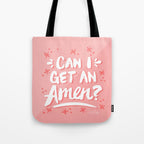 Can I Get An Amen? - Blush Pink Palette Tote Bag Gallery Image 1