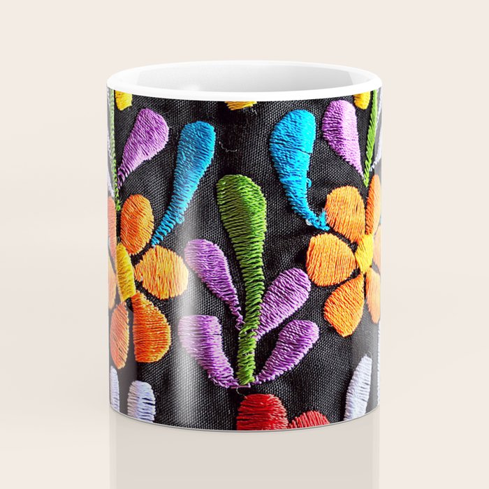 Mexican Flowers Coffee Mug Gallery Image 4