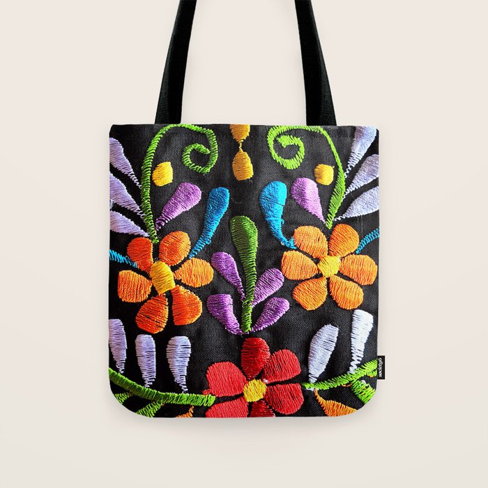Mexican Flowers Tote Bag Gallery Image 1