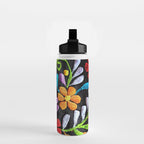 Mexican Flowers Water Bottle Gallery Image 2