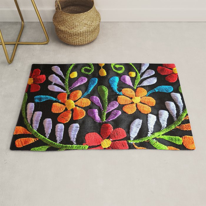 Mexican Flowers Rug Gallery Image 1