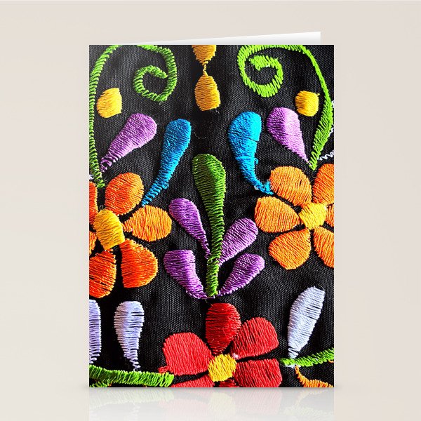 Mexican Flowers Stationery Card Gallery Image 2