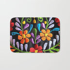 Mexican Flowers Bath Mat Gallery Image 1