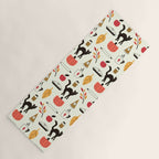 Black Cat Pumpkin Autumn Baking Motif Yoga Mat Gallery Image 1