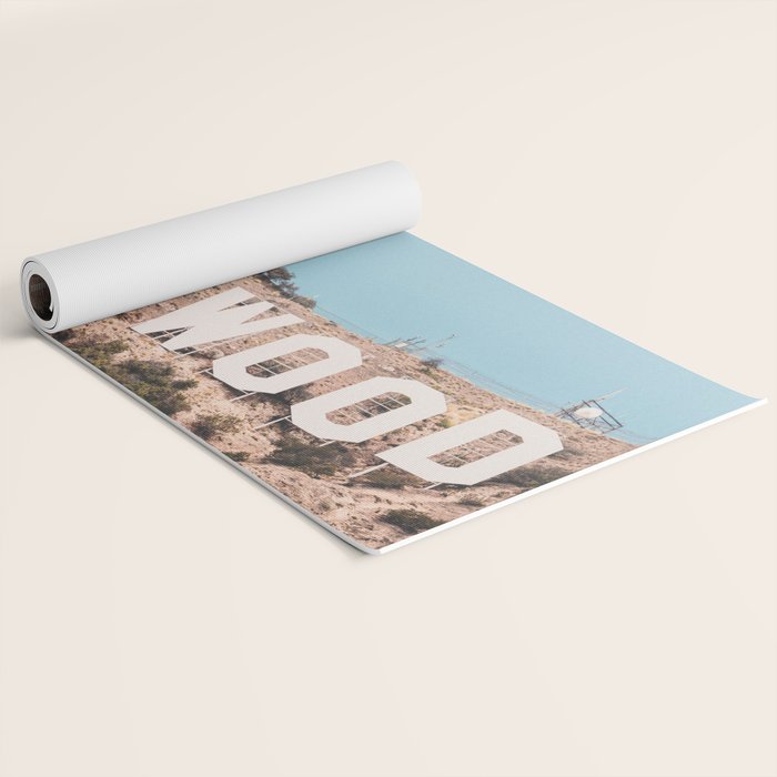 Hollywood Sign Yoga Mat Gallery Image 2