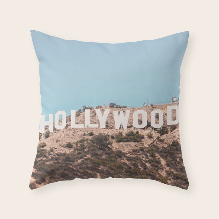 Hollywood Sign Throw Pillow Gallery Image 1